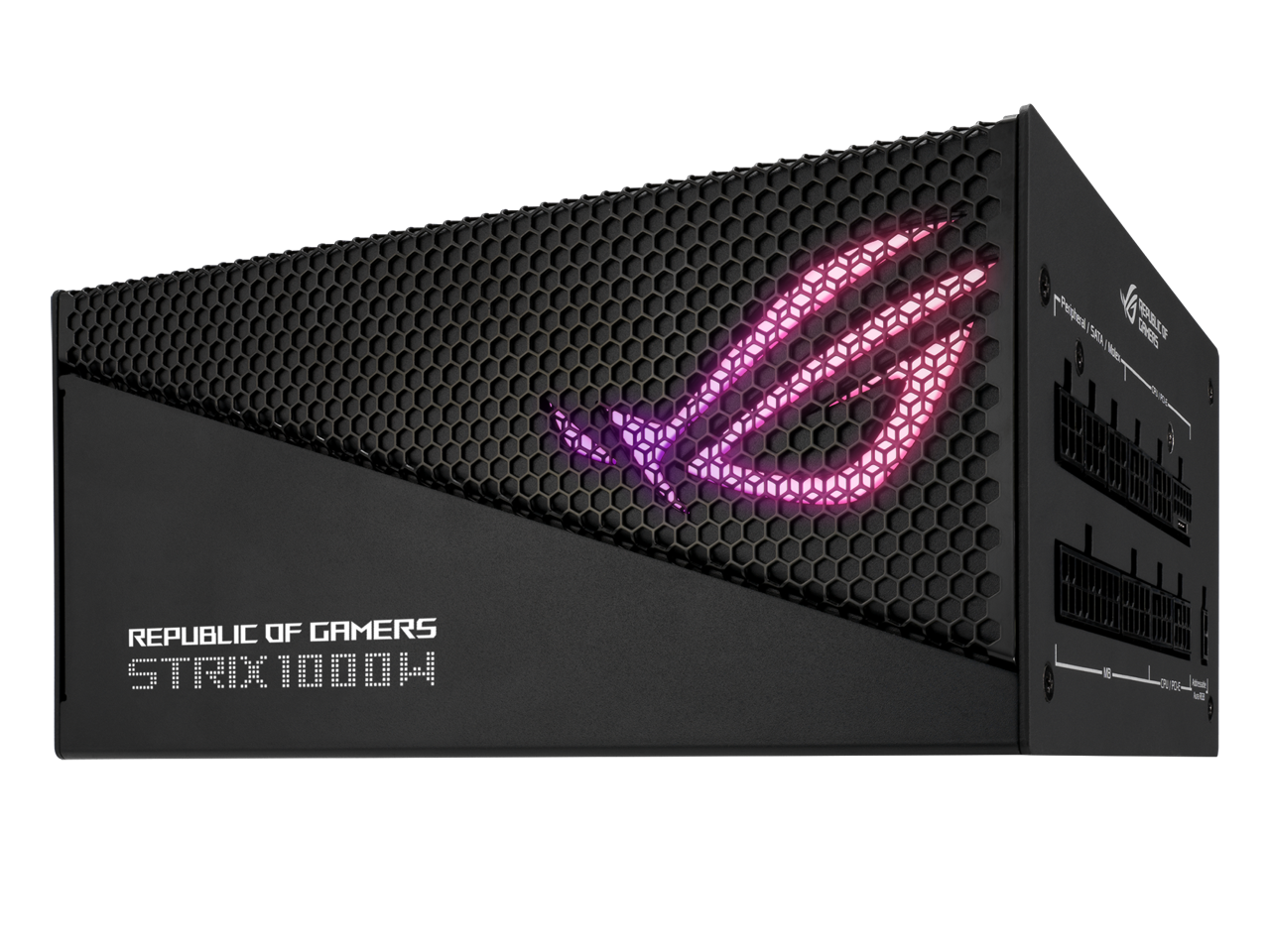 Sure, here is the corrected and grouped text from the image:

- REPUBLIC OF GAMERS
- STRIX 1000W