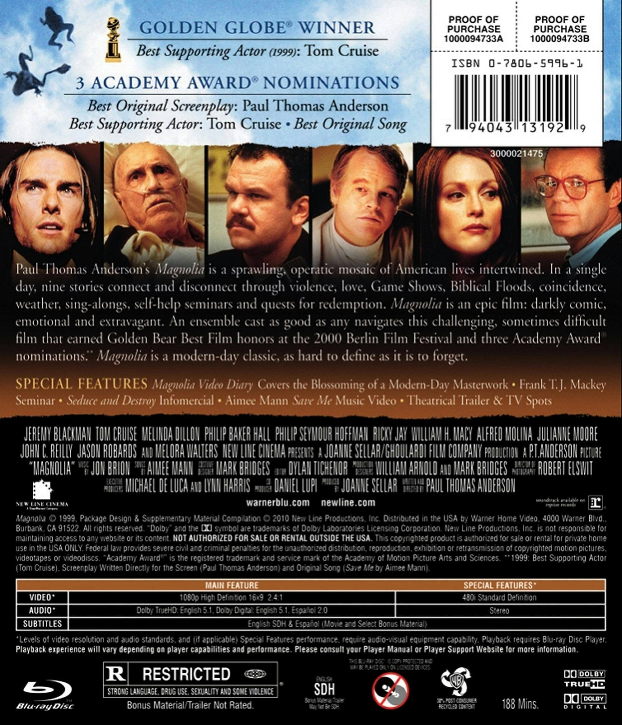 Back. Magnolia [Blu-ray].