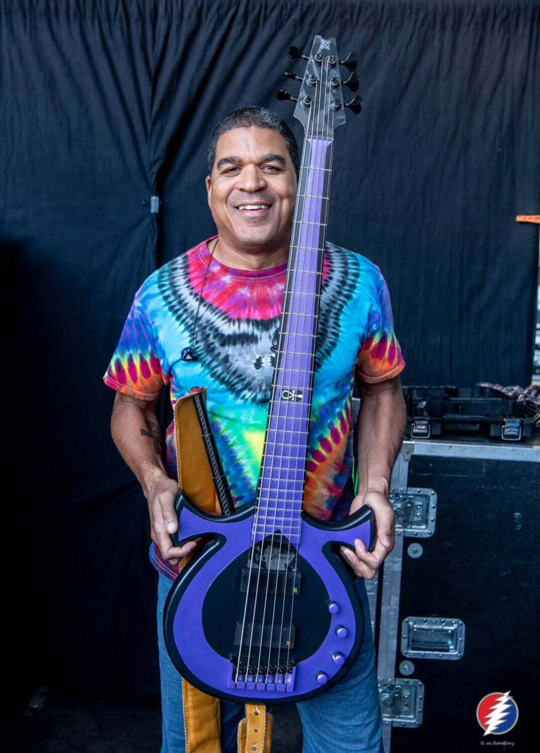 Alt View 2. Axe Heaven - Axe Heaven - Oteil Burbridge - Oteil Burbridge Signature Ankh Mini 6 String Bass Guitar Replica - Collectibles - Multicolor.