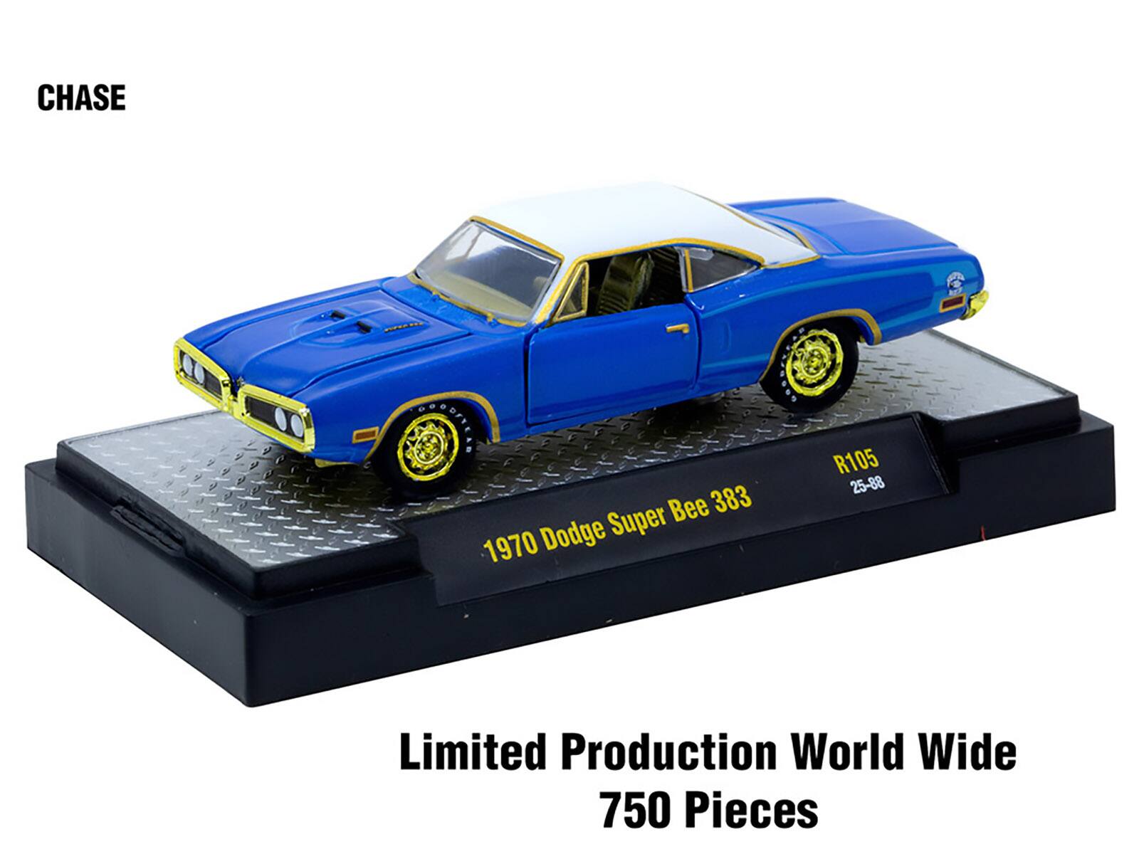 CHASE  
1970 Dodge Super Bee 383  
R105 25-88  
Limited Production World Wide  
750 Pieces
