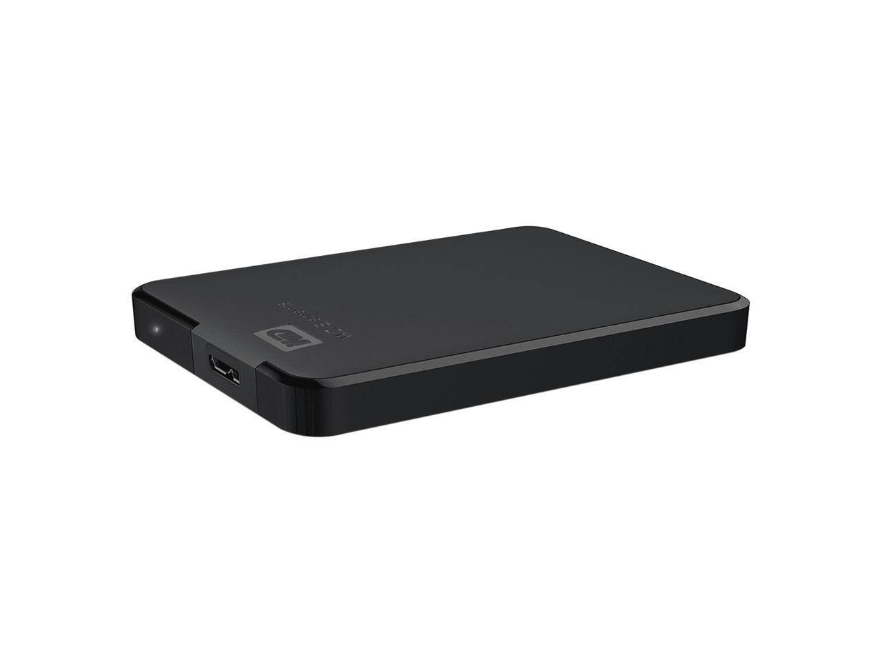 Alt View 2. Western Digital - WD 5TB Elements Portable Storage USB 3.0 Model WDBU6Y0050BBK-WESN Black - Black.