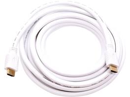 Nippon Labs - 4K HDMI Cable 20 ft - White, 1080p, 3D, 4K 60Hz, HDR, ARC, CL3, 28AWG