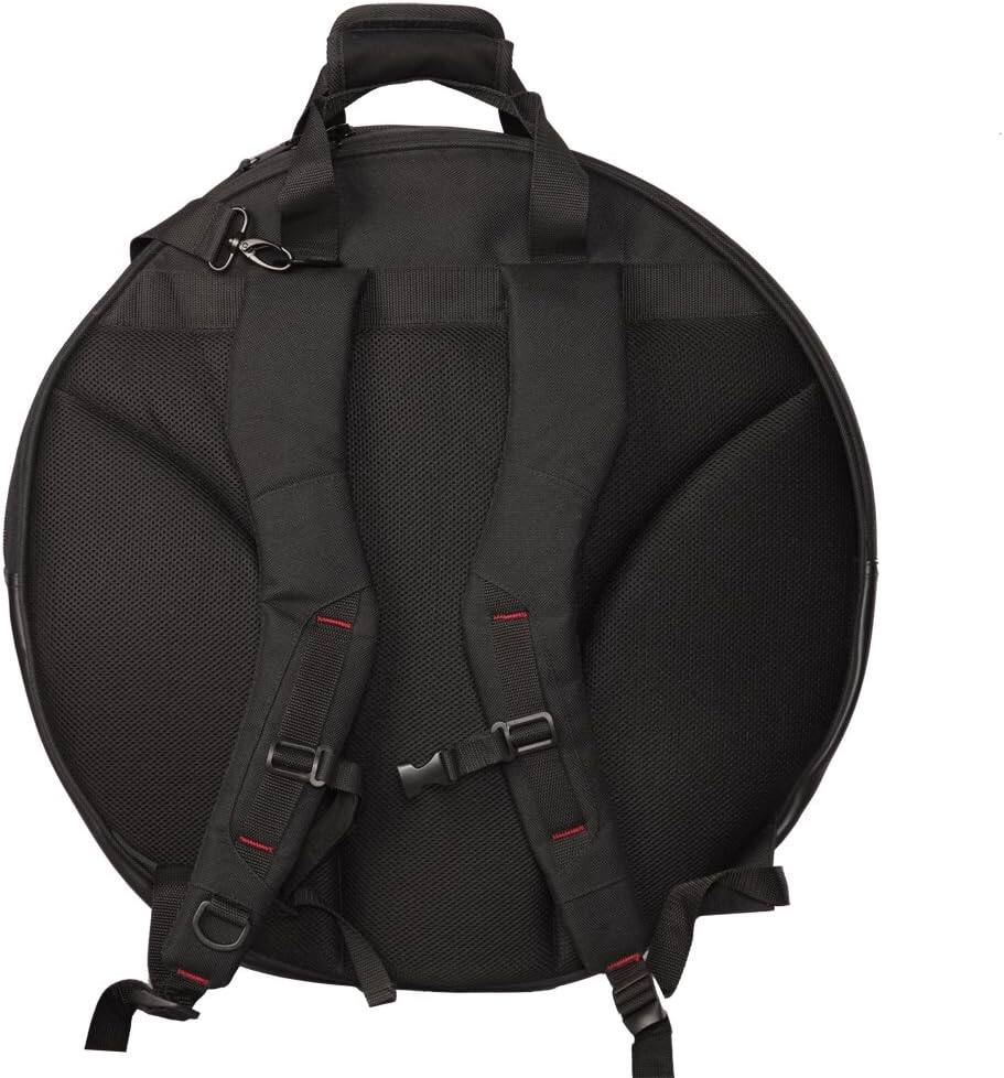 Back. Gator - 24-Inch Heavy-Duty Cymbal Backpack with 6-Slot Divided Interior, Stick Bag Pocket, and Padded Straps.
