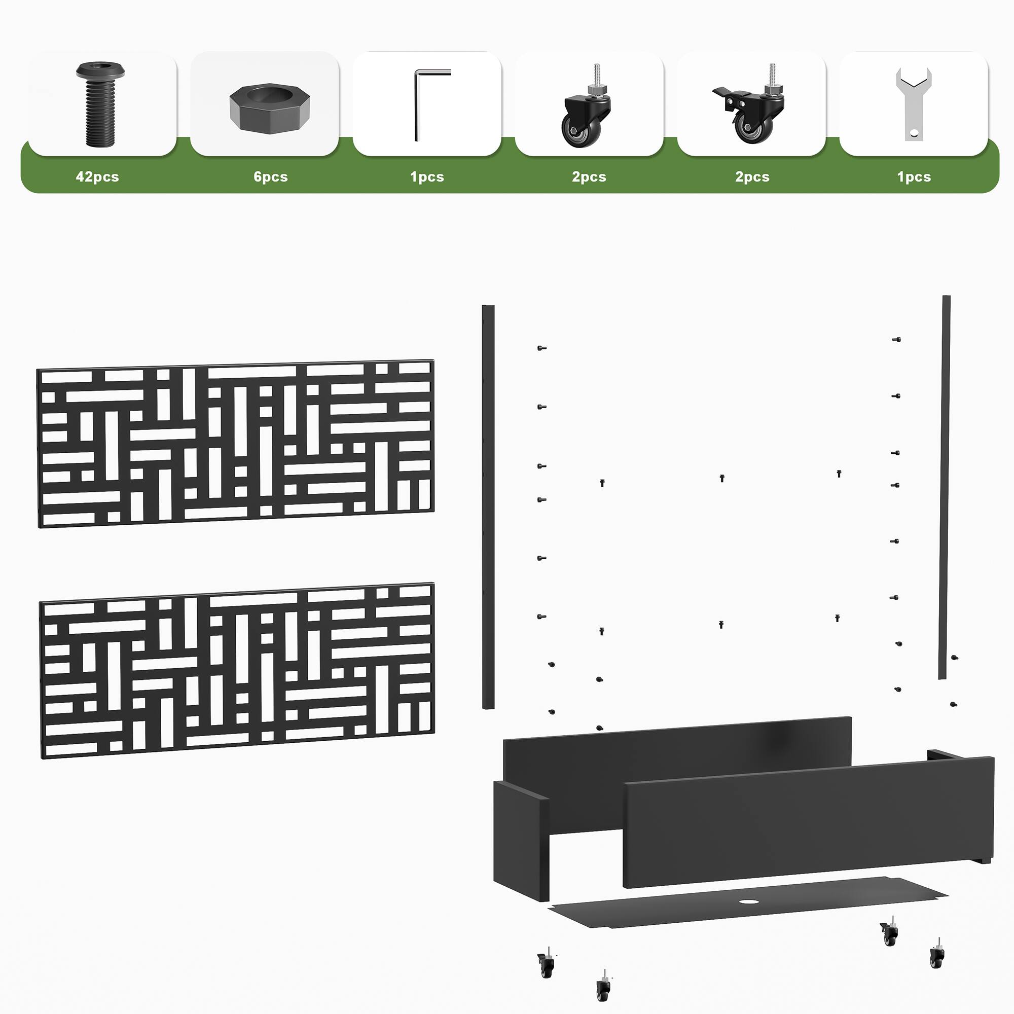 42pcs  
6pcs  
1pcs  
2pcs  
2pcs  
1pcs