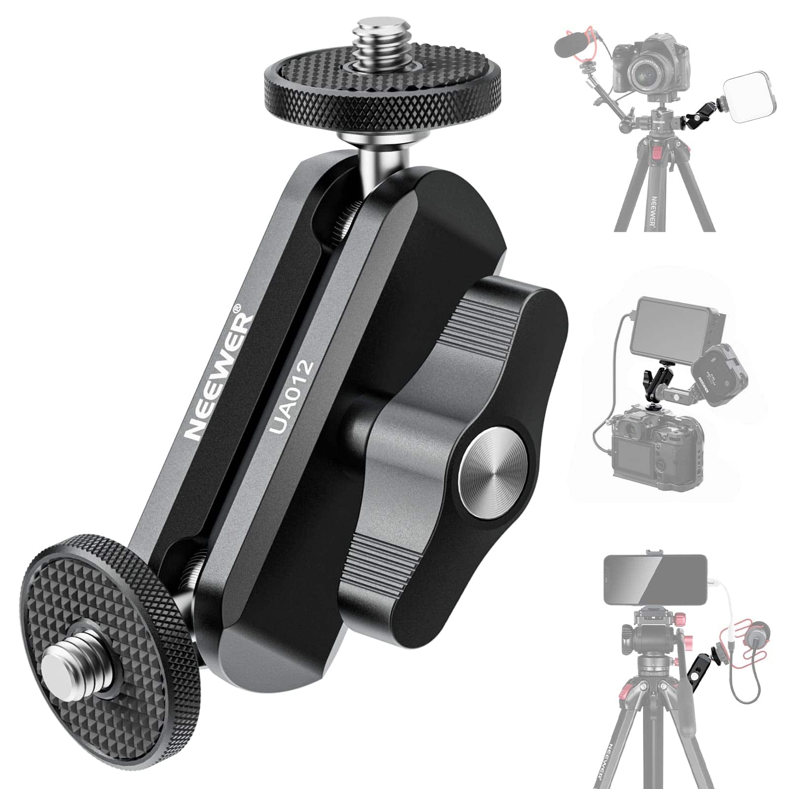 "Neewer - Flexible Magic Arm with Dual Ball Heads, CNC Aluminum, 1/4"" Screws, UA012" price history on PriceWatchPro