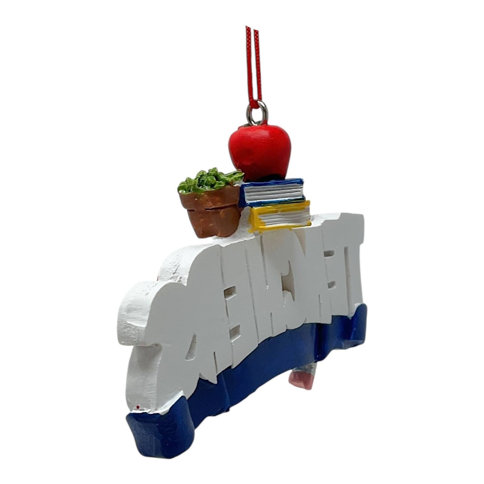Angle. Kurt S Adler - Kurt Adler Teachers Change the World Resin Christmas Tree Ornament 3.25 inch Long - Multicolor.