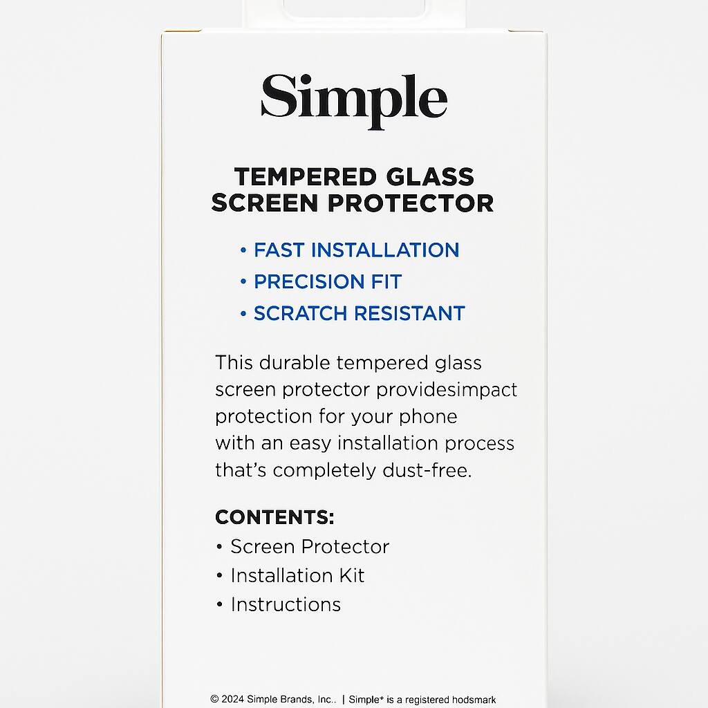 Simple Mobile Simple Tempered Glass Screen Protector For Samsung Galaxy ...