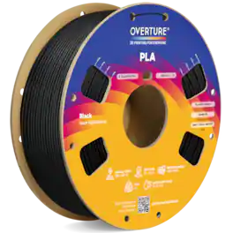 Overture - 1.75 mm PLA 3D Printer Filament - Black