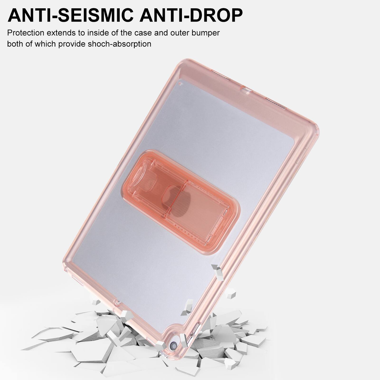 ANTI-SEISMIC ANTI-DROP  
Protection extends to inside of the case and outer bumper both of which provide shock-absorption