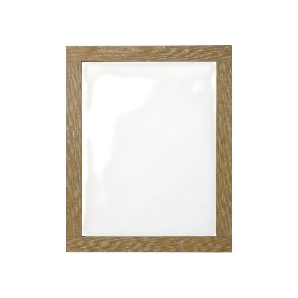 Elegant Kitchen and Bath - Noah Wooden Rectangle Mirror 48 x 36 - Linen Oak price history on PriceWatchPro