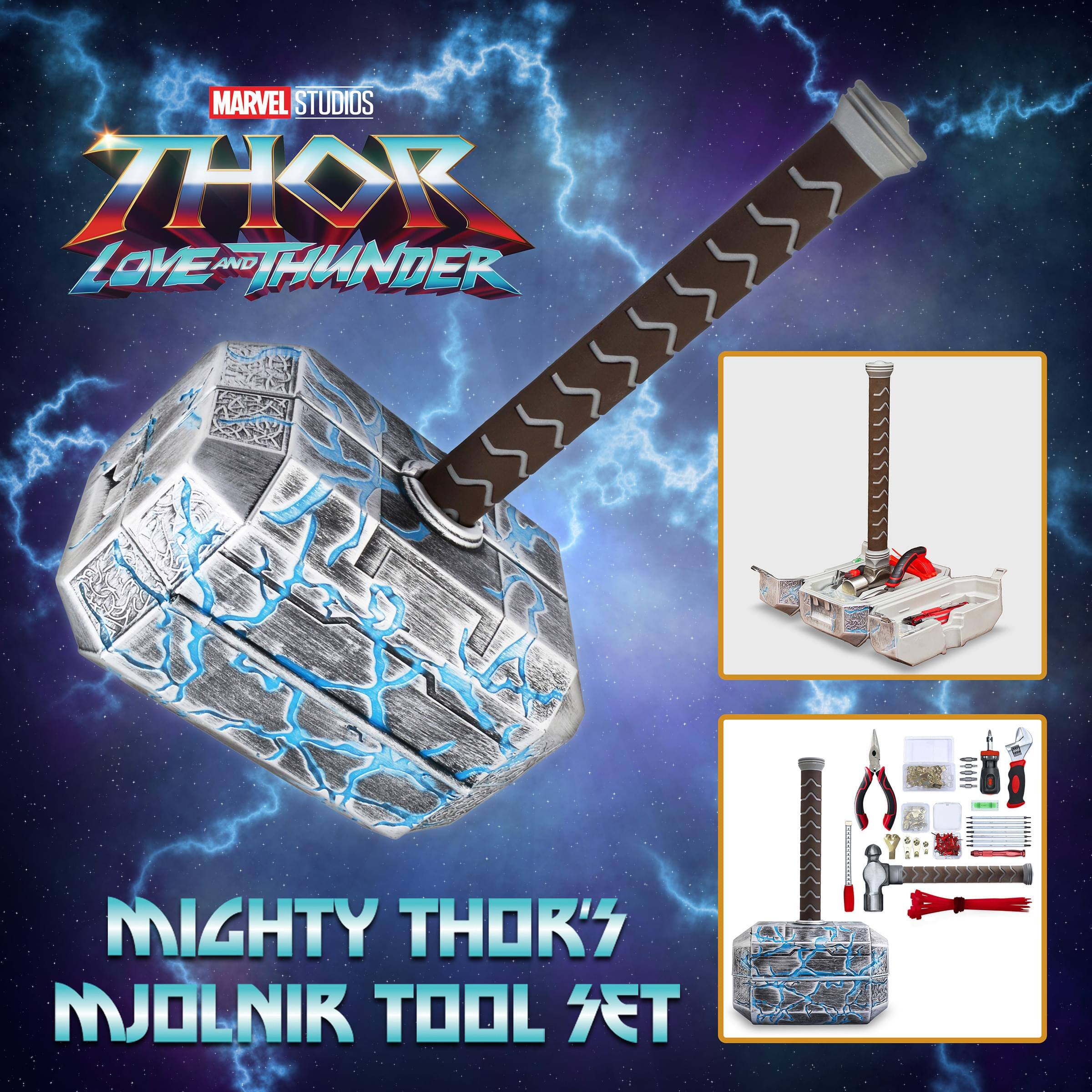 ✨希少✨ DXリボルバーマンモス 轟雷神 トライコンドル ゴートハンマーセット Marvel Mighty Thors Hammer Mjolnir 91 Piece Tool Set | All In One