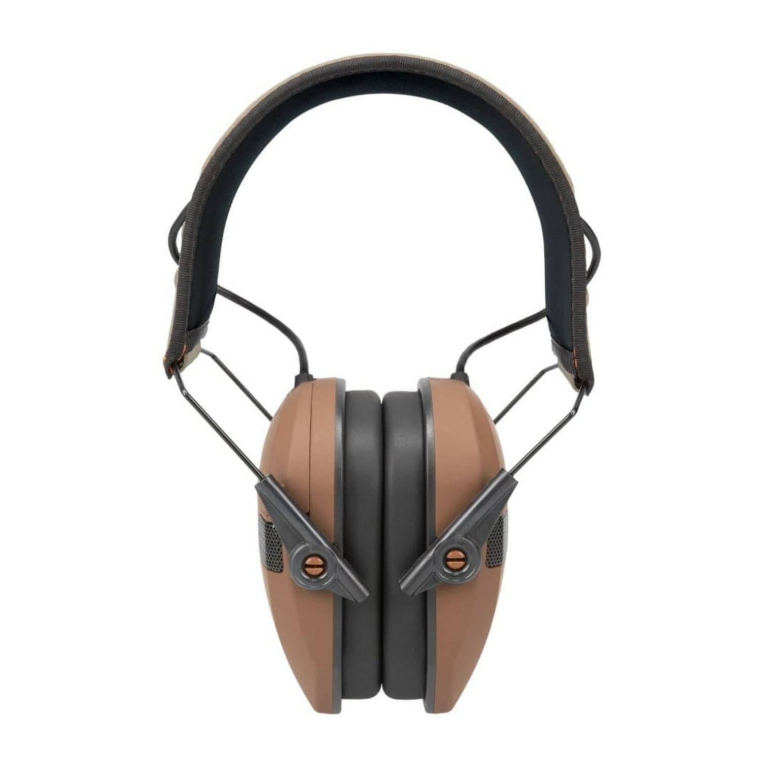 Left. Walker’s - Walkers Razor Slim Electronic Wetlands LTD Muff with Full Range Speakers - Brown.