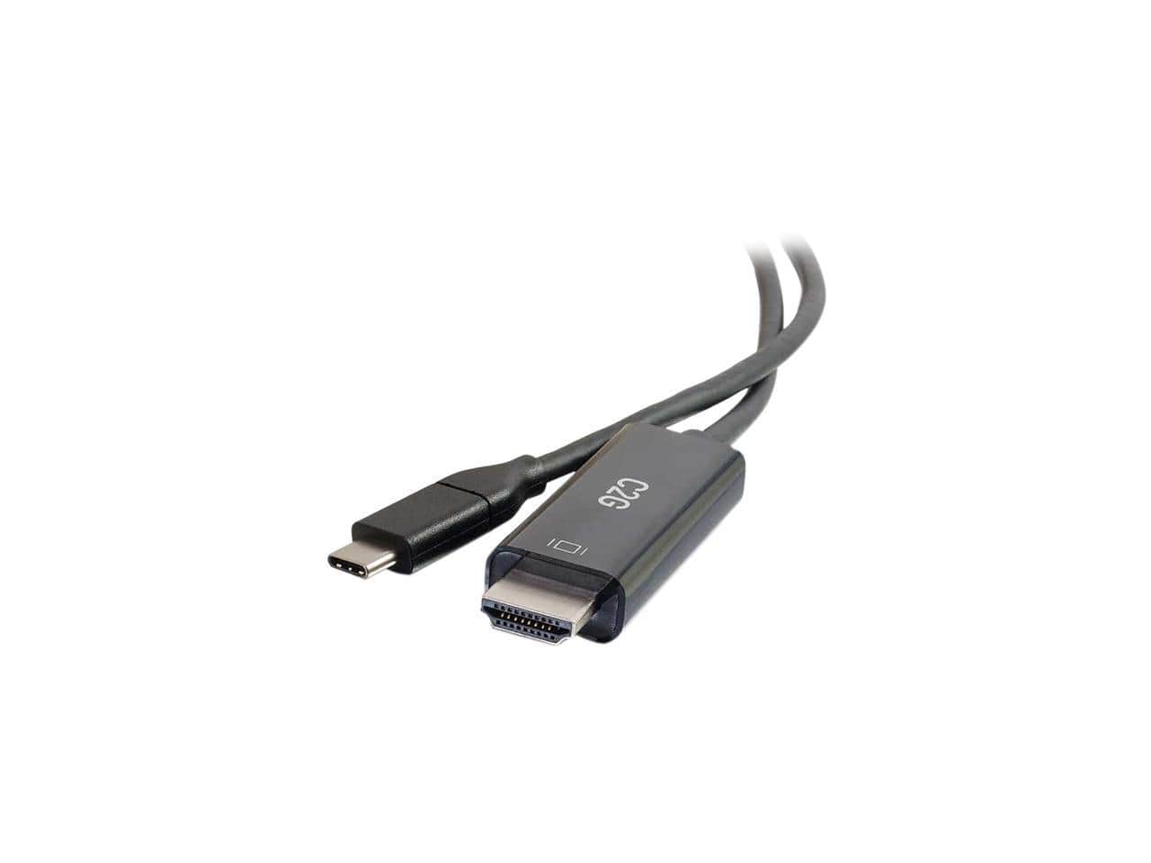 Cables to Go - C2G 26889 USB-C to 4K UHD HDMI Audio/Video Adapter Cable (60Hz) Black (6 Feet, 1.82 Meters)