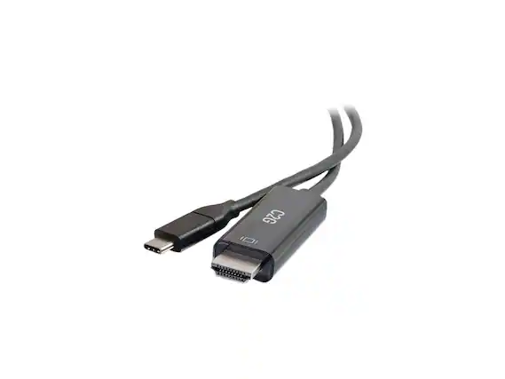 Front. Cables to Go - C2G 26889 USB-C to 4K UHD HDMI Audio/Video Adapter Cable (60Hz) Black (6 Feet, 1.82 Meters).