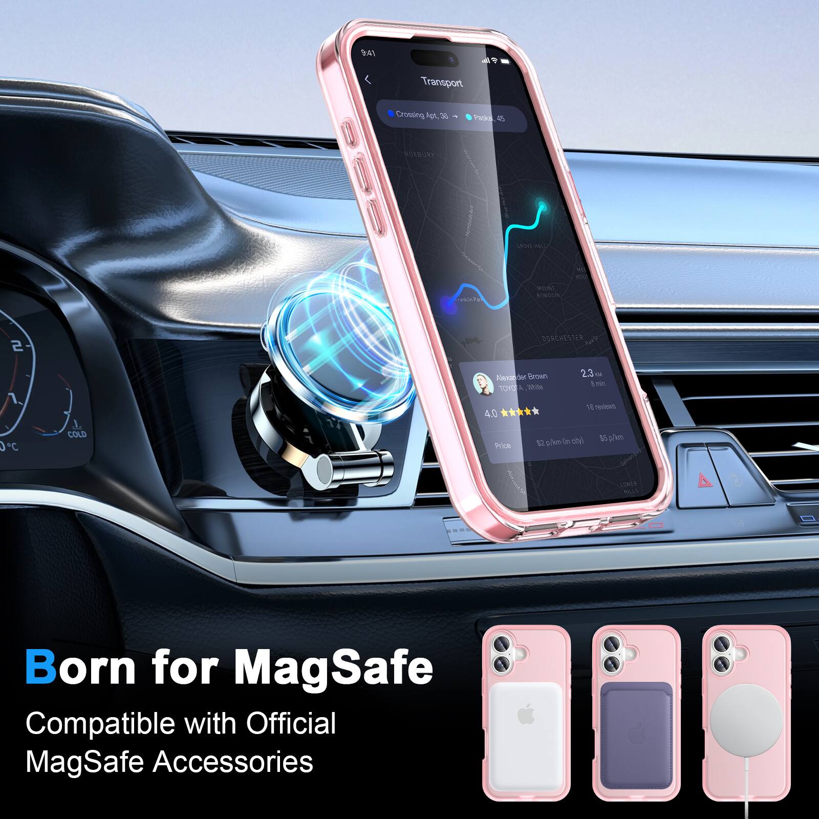 941 P Transport Crossing  
FOt 3 Prtka  
VORSUNE M sem AA wct MIA!  
OOA NOU S DORC  
DOACHESTER  
Fo Nemader Brown  
TOY A M 2.3 T 1 - 0 C J  
COLD 4.0 k Price M Fboeas  
a pim i 92 g/k  
in ol  
tela MLLS  
Born for MagSafe  
Compatible with Official MagSafe Accessories