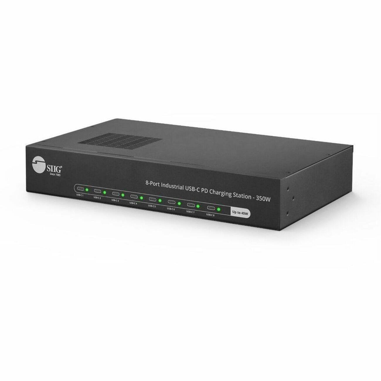 SUG Step TOAS

SKI

8-Port Industrial USB-C PD Charging Station 350W

USBCS 13-87 Up to 45W
