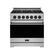 Front. Thor Kitchen - Gordon Ramsay Series by Thor Kitchen 6.0 Cu. Ft Freestanding Gas Range with Black Hardware - Stainless Steel.