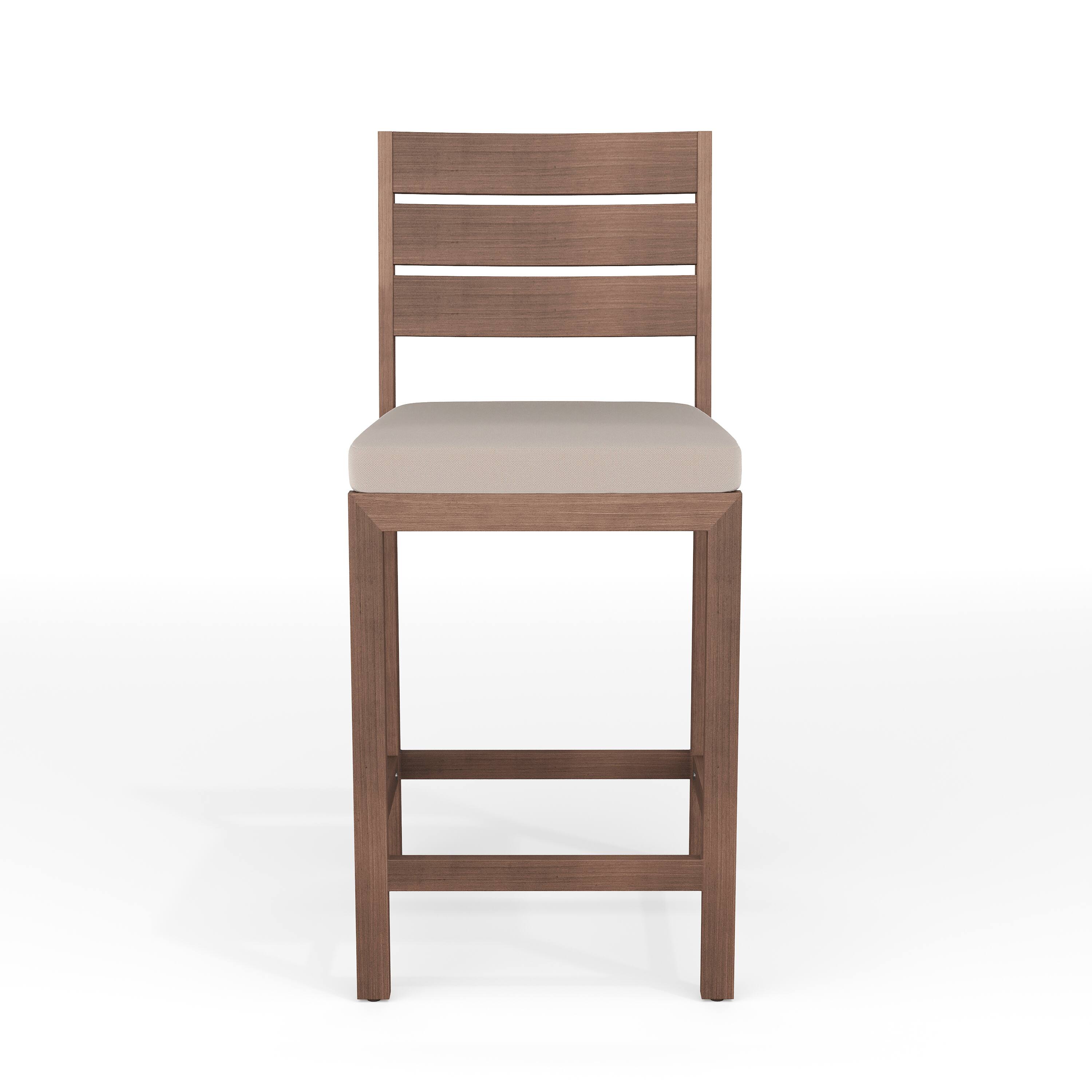 Alt View 9. Martha Stewart - Bedford 2PK All-Weather Patio Bar Stools with Seat Cushions - Brown.