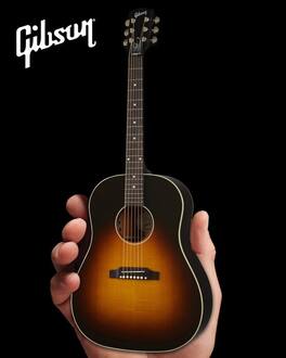 Slash - Axe Heaven Slash Gibson J-45 Ltd Edition November Burst Gibson J-45 Mini Acoustic Guitar - Collectibles - Multicolor