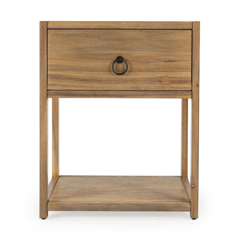 Alt View 2. Butler Specialty - Lark Natural Wood End Table - Light Brown.