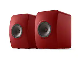 KEF - LS50 WIRELESS II Bookshelf Speakers (Pair) - Red