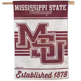 WinCraft - Mississippi State Bulldogs College Vault 28" x 40" Single-Sided Vertical Banner - Multicolor