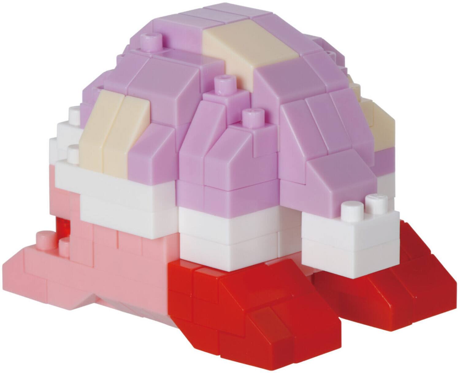 Alt View 1. Bandai - Nanoblock - Kirby - Character Collection - Sleeping Kirby Building Kit   - COLLECTIBLES - Multicolor.