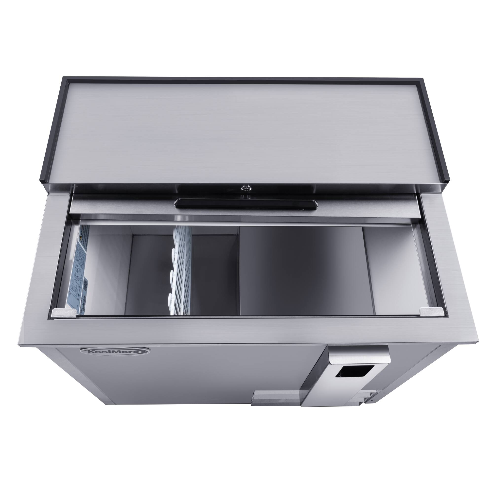 Alt View 6. Koolmore - 36 in. Commercial Bottle Cooler in Stainless-Steel with Built-In Opener, ETL Listed, 9 cu. ft. (KM-BOC36-SS) - Stainless steel.