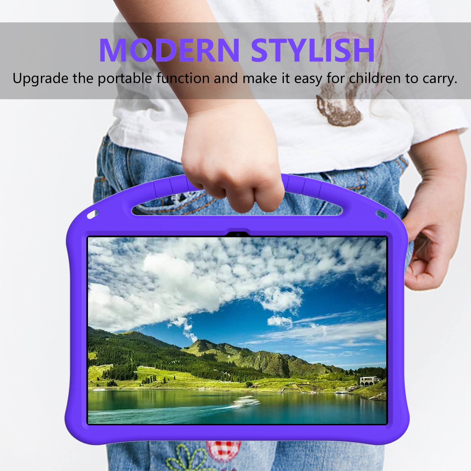 MODERN STYLISH  
Upgrade the portable function and make it easy for children to carry.