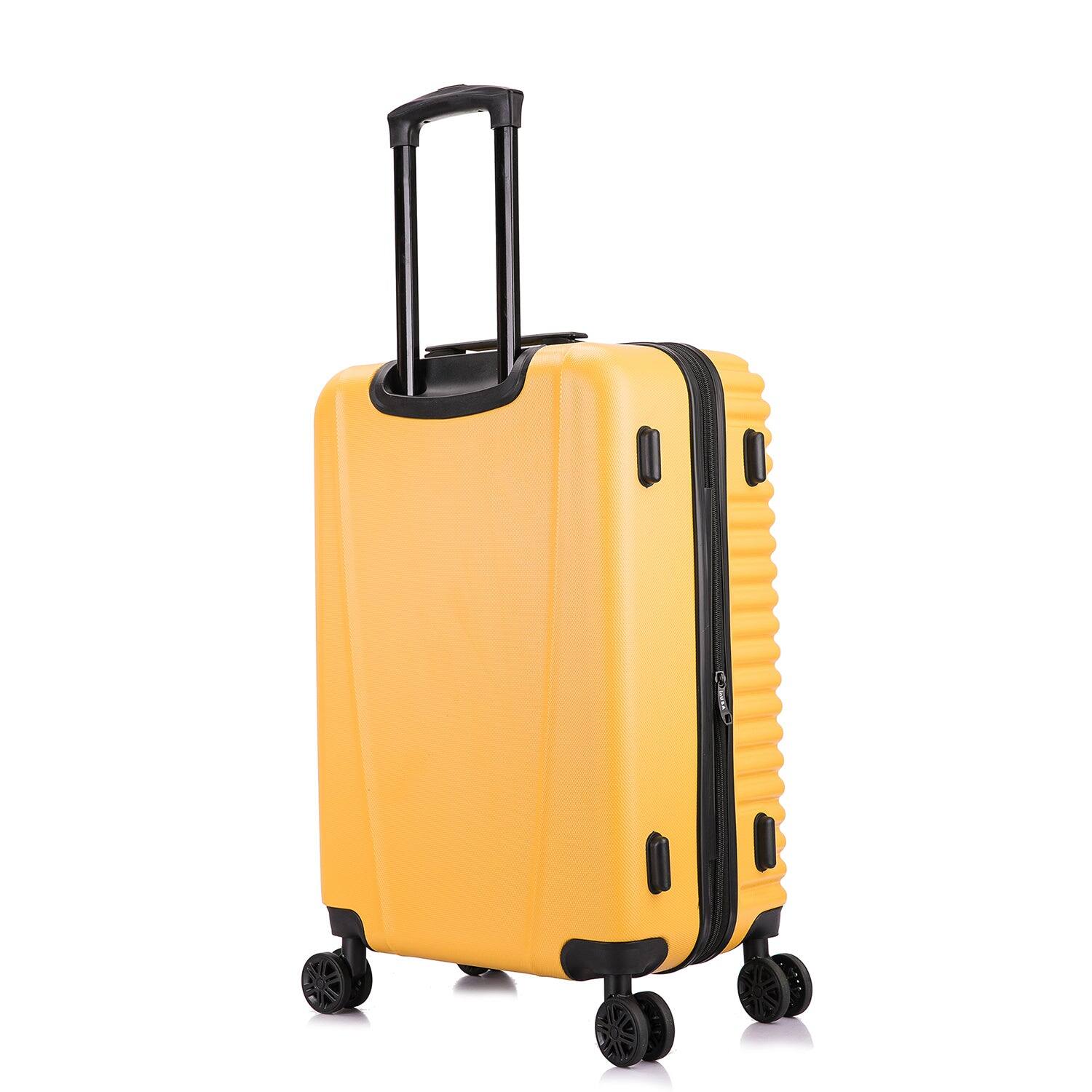 Alt View 1. InUSA - Ally lightweight hardside spinner luggage 24" - MUSTARD.