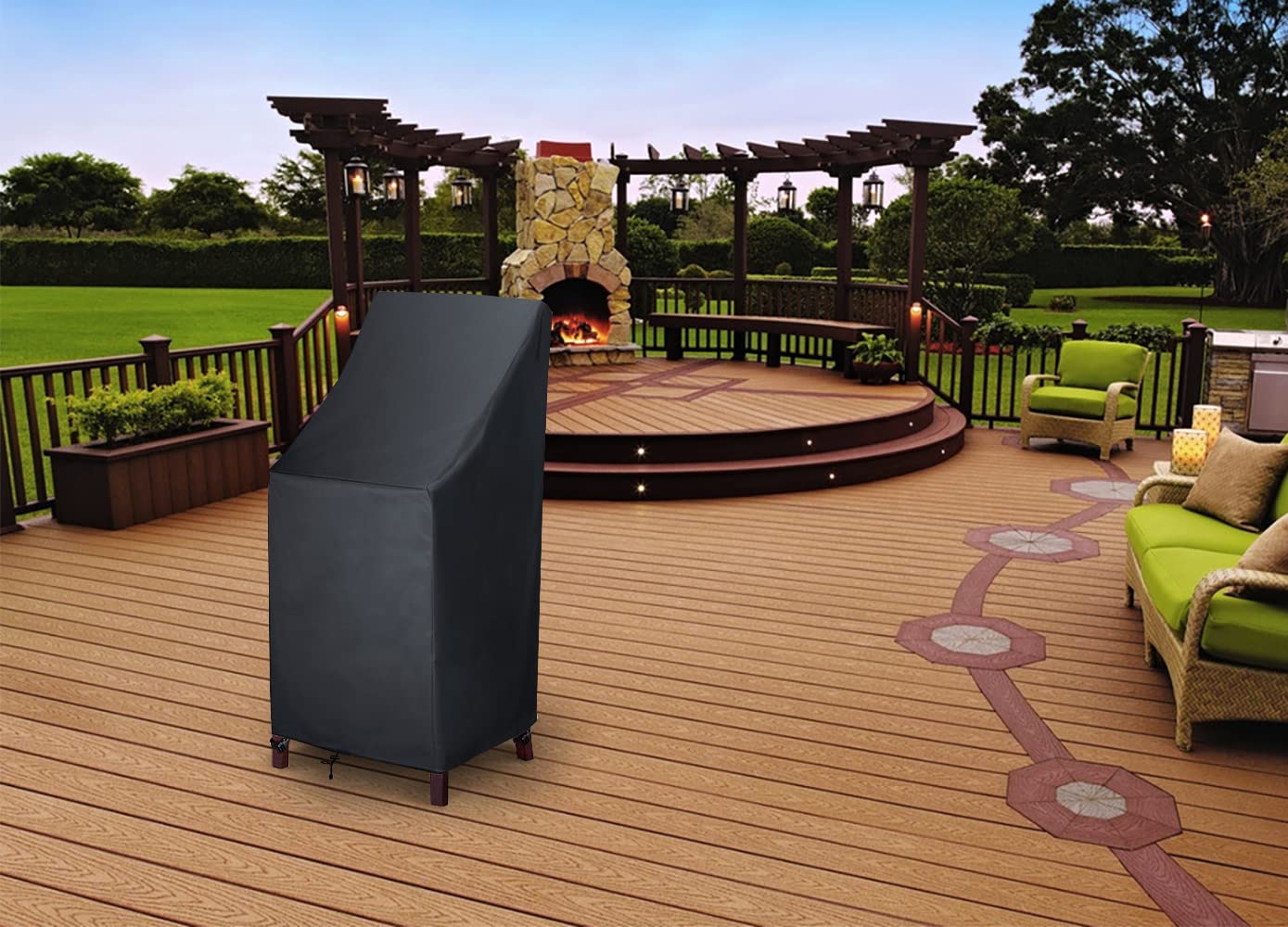 Alt View 5. Empire DigiLabs - Car Seat Covers Protects Water Proof Faux Leather Carbon Fiber Front And Rear Bench - 27" L x 27" D x 49" H, 1 Pack.