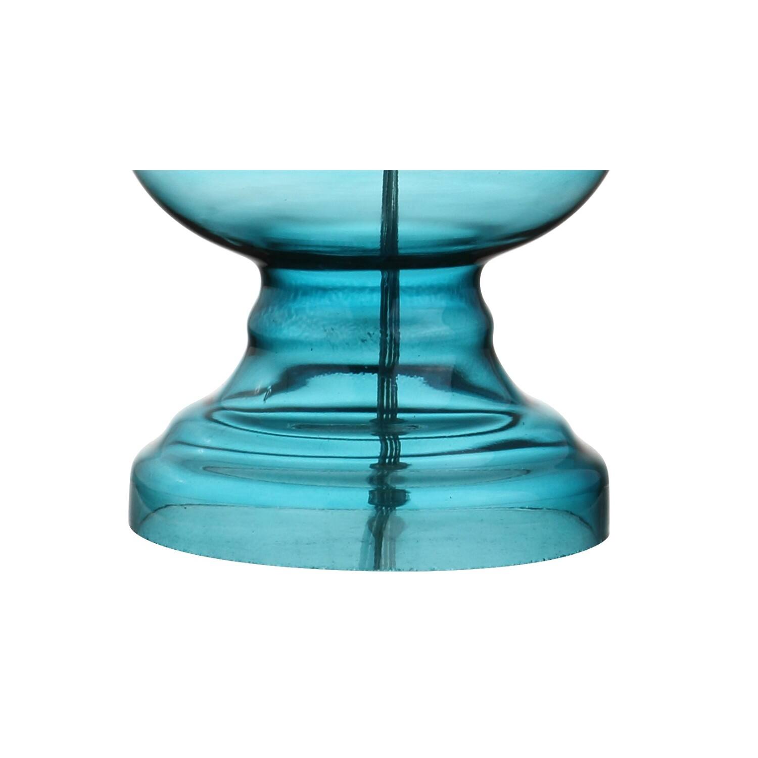 Alt View 7. Jonathan Y - Genie 28.5" Glass LED Table Lamp, Aqua (Set of 2) - Aqua.