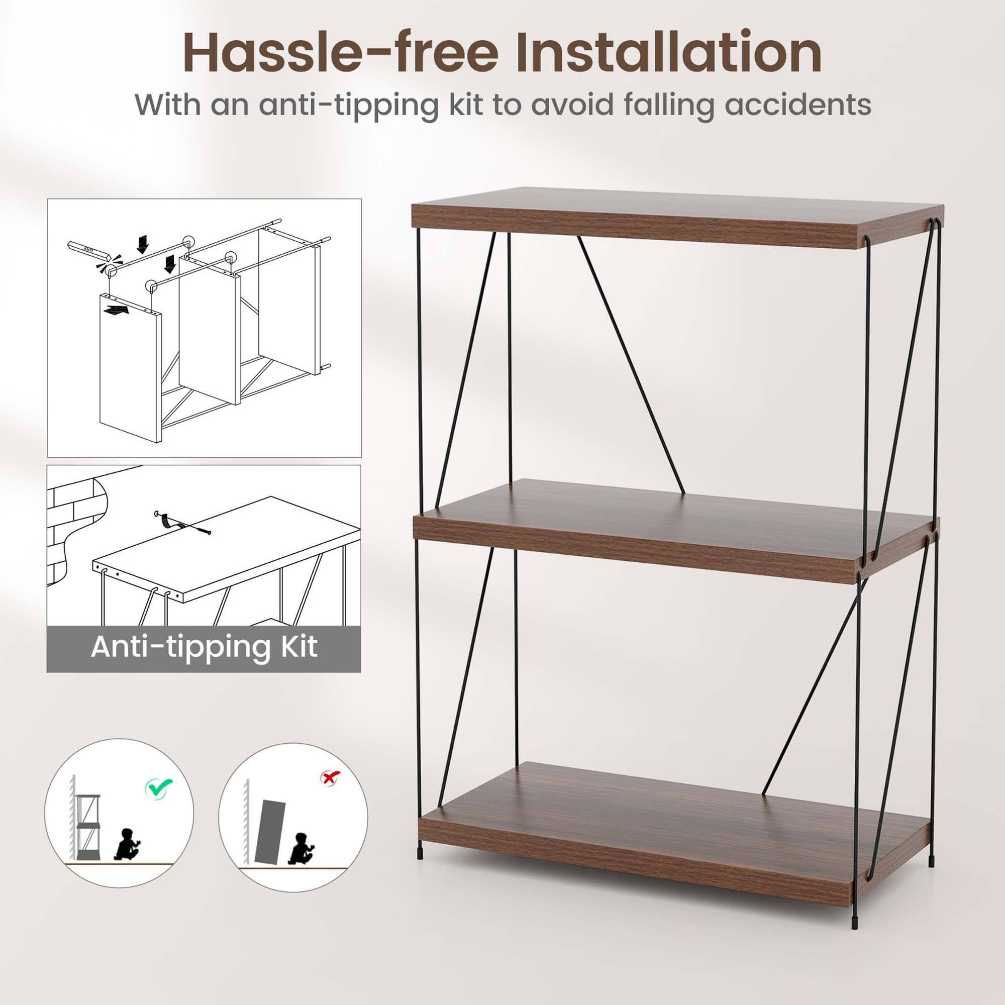 Hassle-free Installation
With an anti-tipping kit to avoid falling accidents
Anti-tipping Kit