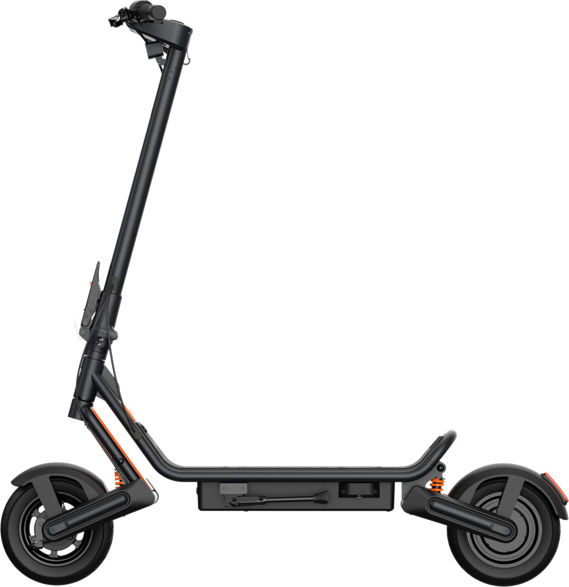 Angle. Apollo - Explore 2025 Premium Electric Scooter w/37 mi Max Range & 25 mph Max Speed - Space Gray.