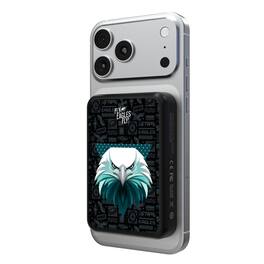 Keyscaper - Philadelphia Eagles 5000mAh Wireless Magnetic Power Bank - Black