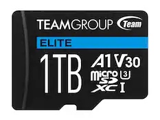 TEAMGROUP
Team
ELITE
1TB
A1 V30
microSDXC I
U3
SS2