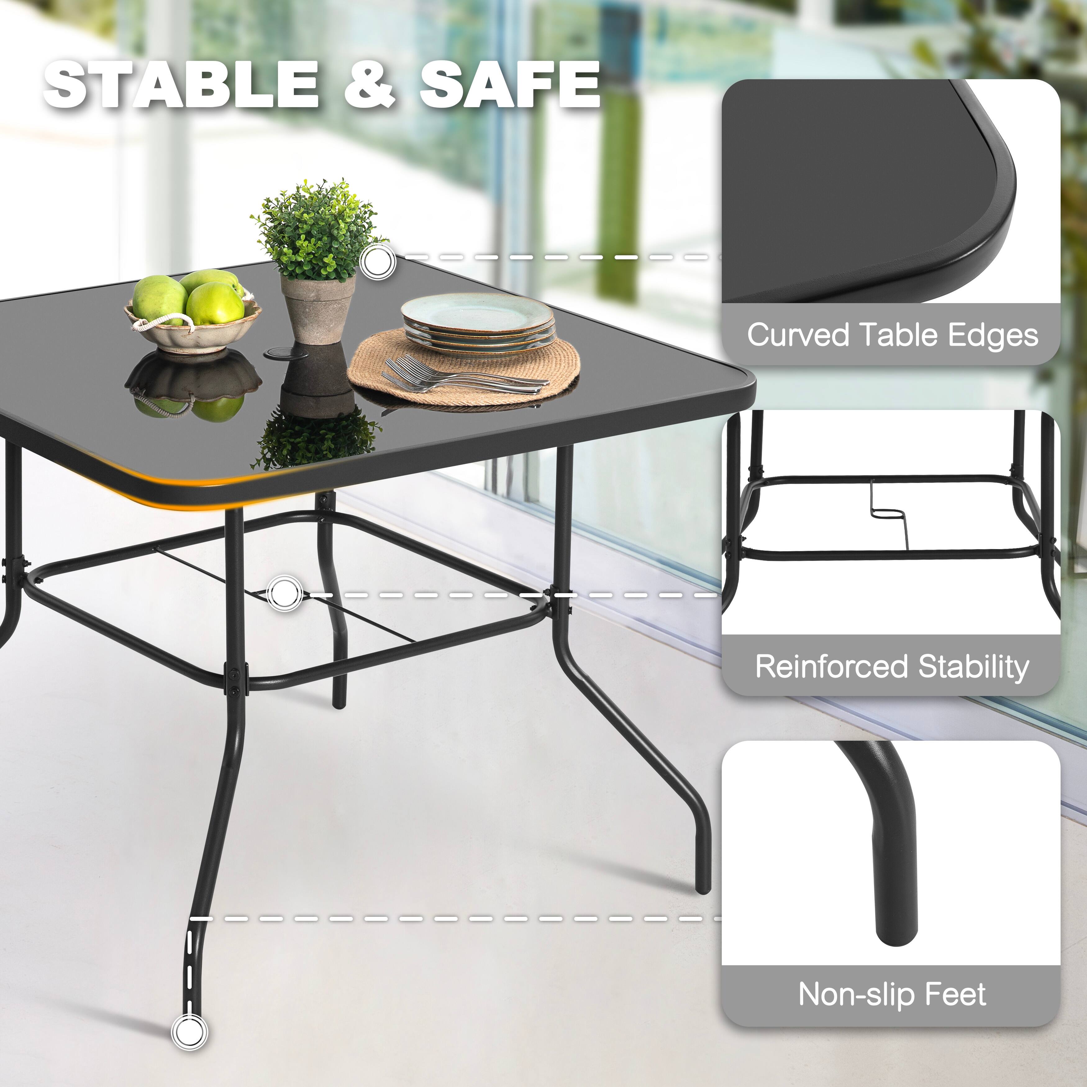 STABLE & SAFE

- Curved Table Edges
- Reinforced Stability
- Non-slip Feet