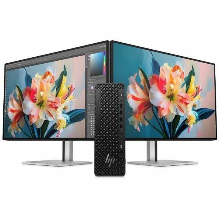 Alt View 1. HP - HP Z2 G1i Workstation - Intel Core Ultra 5 245K - 32 GB - 1 TB SSD - Small Form Factor - Black - Intel W880 Chip - Black.