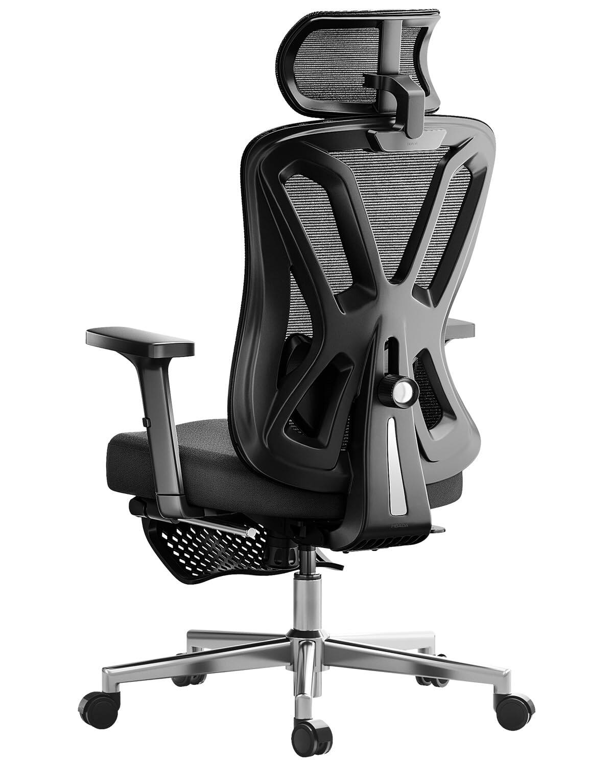 Front. Hirose Alice - Hbada P5 Ergonomic Office Chair, Desk Chair with Adjustable Lumbar Support and Height, Comfortable Mesh Com... - Black supreme.