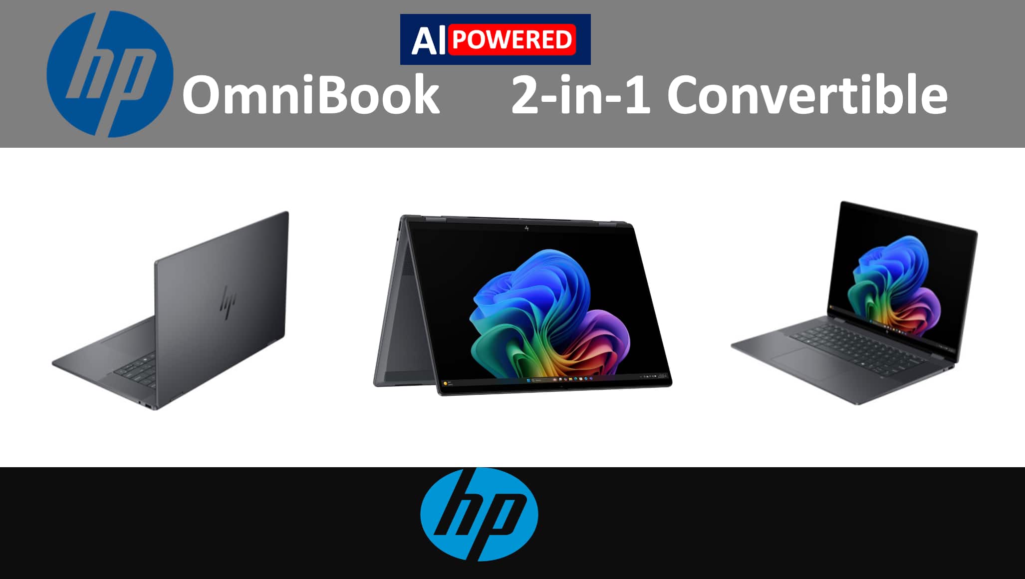 HP Upgraded OmniBook X Flip 2 in 1 Laptop 16.0 WUXGA (Intel Ultra
