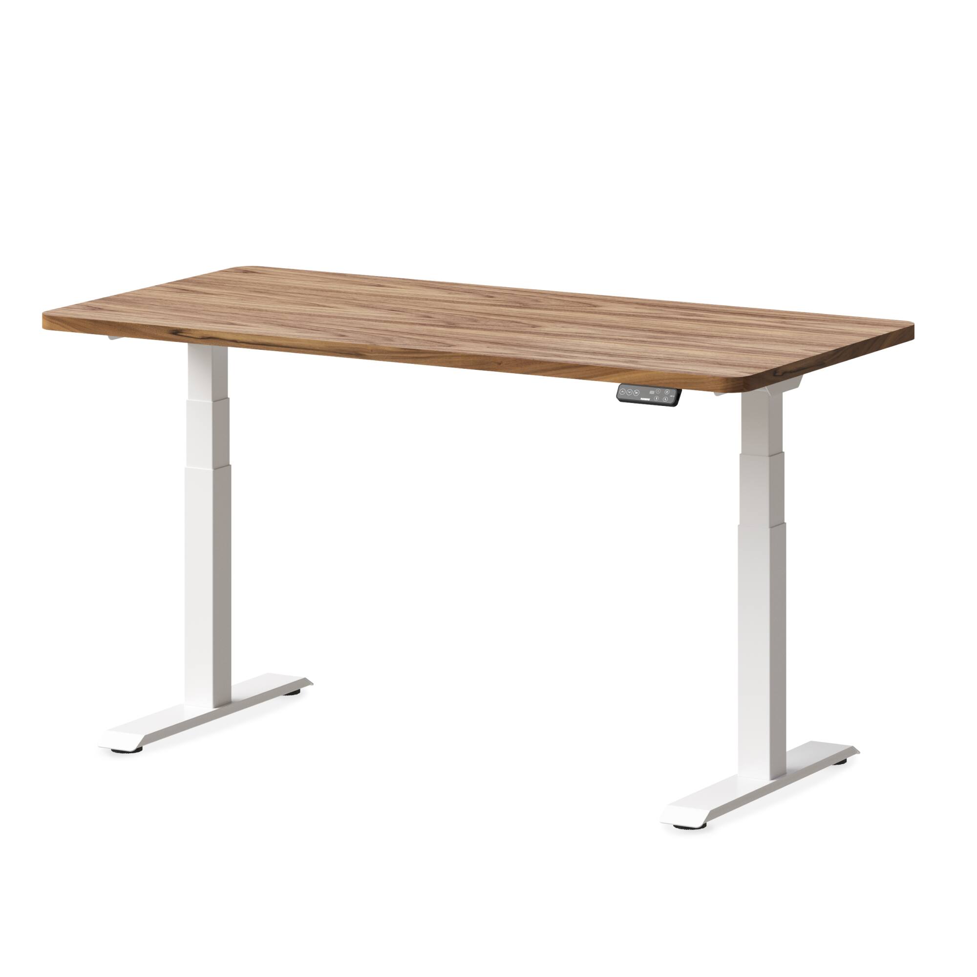 FlexiSpot E7 60''W Electric Adjustable Standing Desk, Black /White