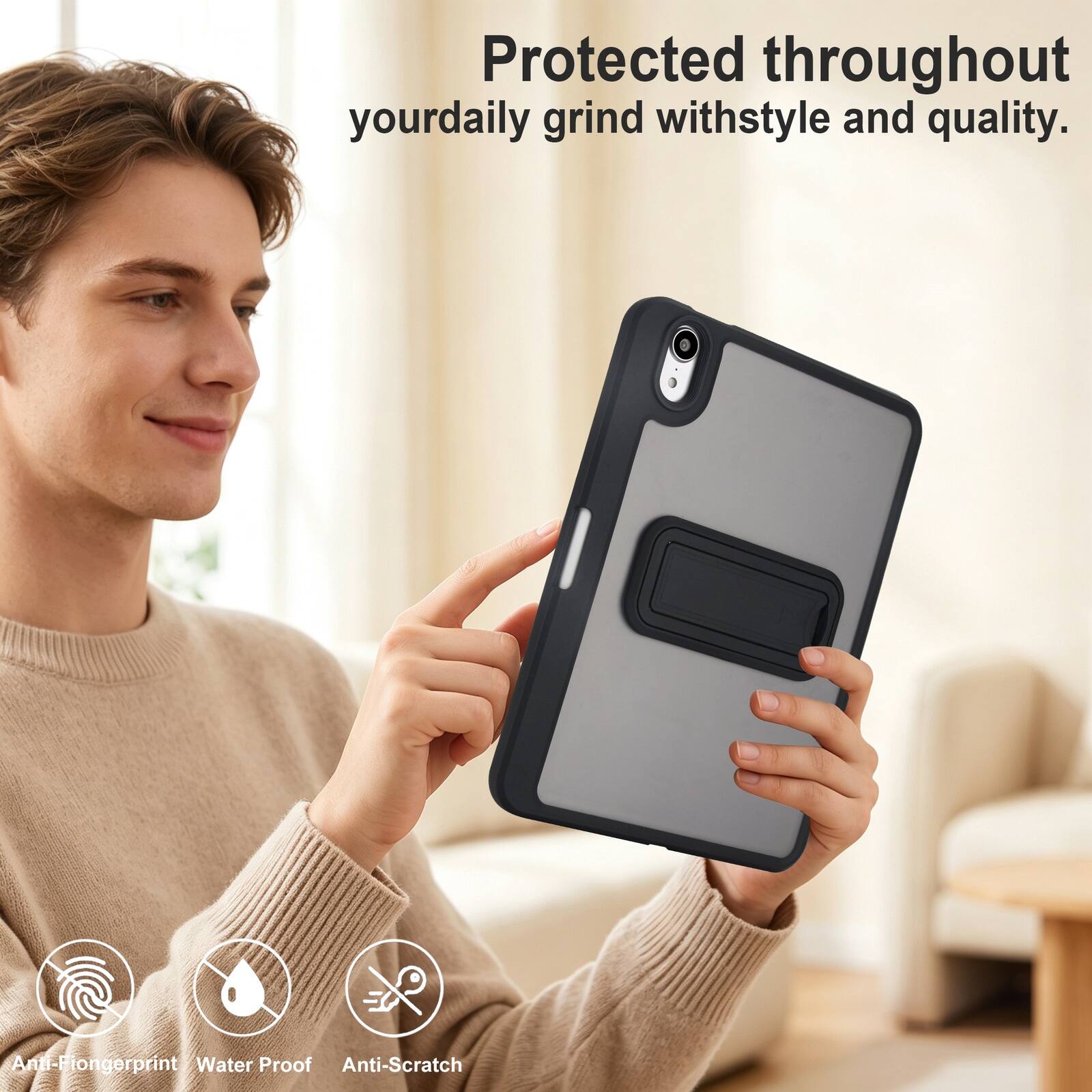 Protected throughout your daily grind with style and quality.

Anti-Fingerprint
Water Proof
Anti-Scratch