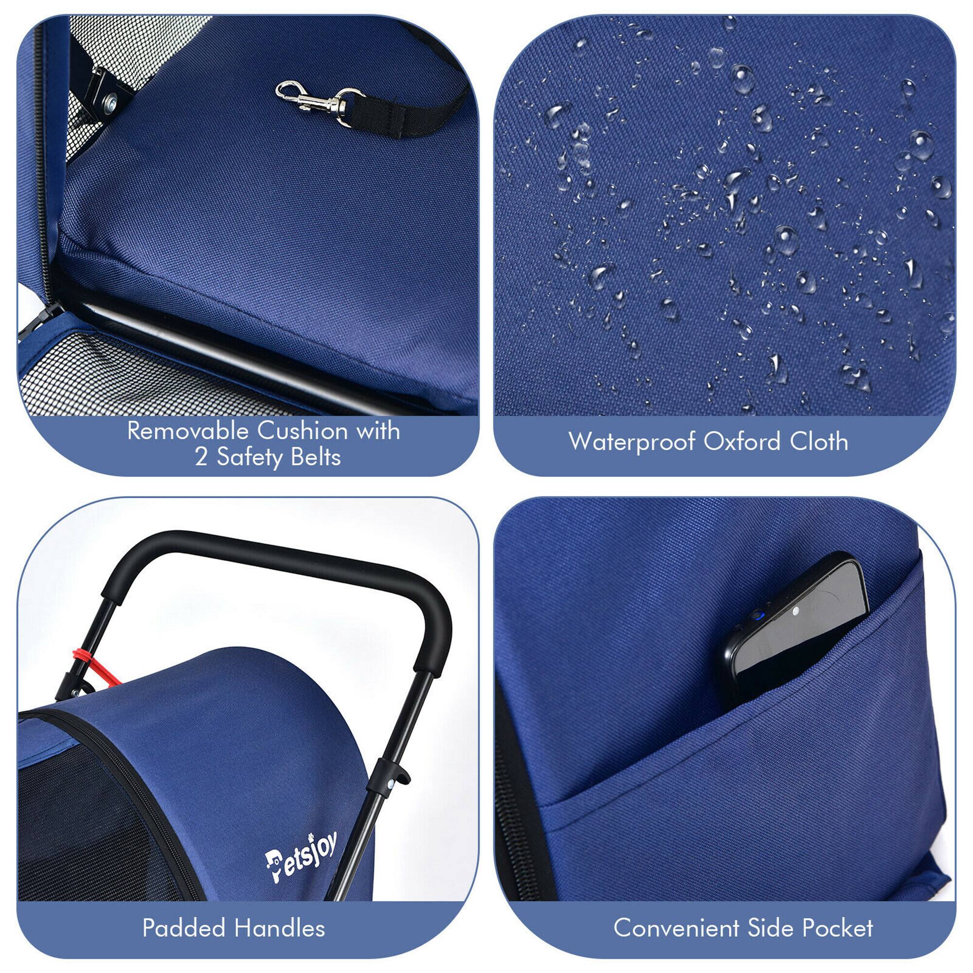 - Removable Cushion with 2 Safety Belts
- Waterproof Oxford Cloth
- Padded Handles
- Convenient Side Pocket