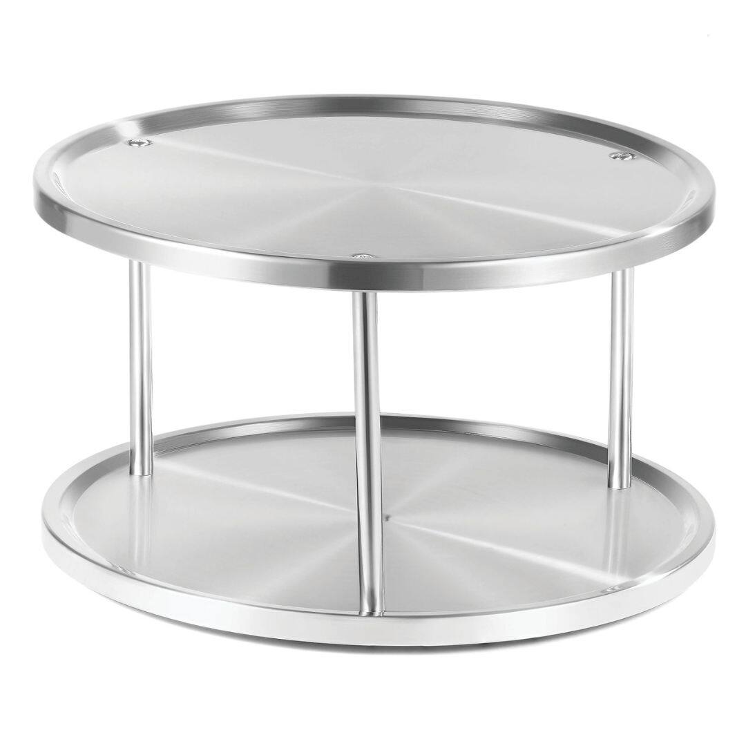 Alt View 1. Home It - 2-Tier Turntable Lazy Susan – 360° Rotating Kitchen Cabinet Organizer for Bottles, Jars & Pantry Storage.