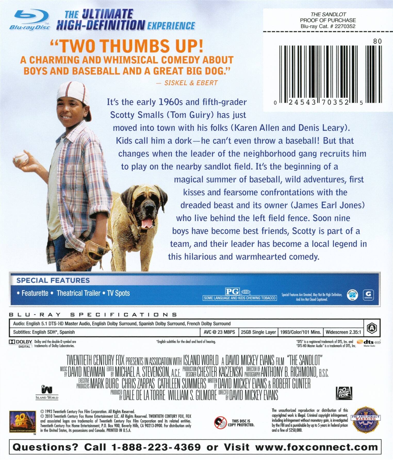 Alt View 1. The Sandlot   - BLU-RAY.