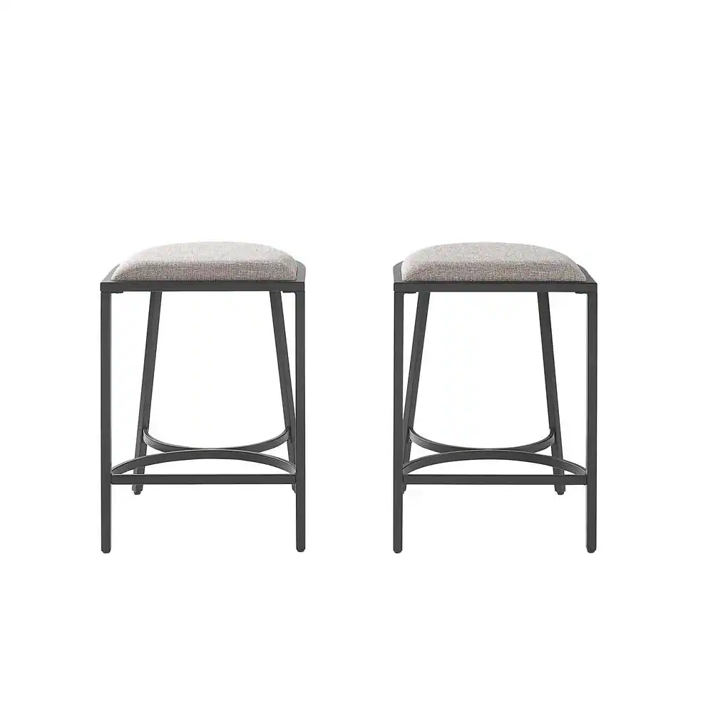 Alt View 1. Crosley Furniture - Ellery 2-Piece Counter Height Bar Stool Set - 2 Stools - Gray.
