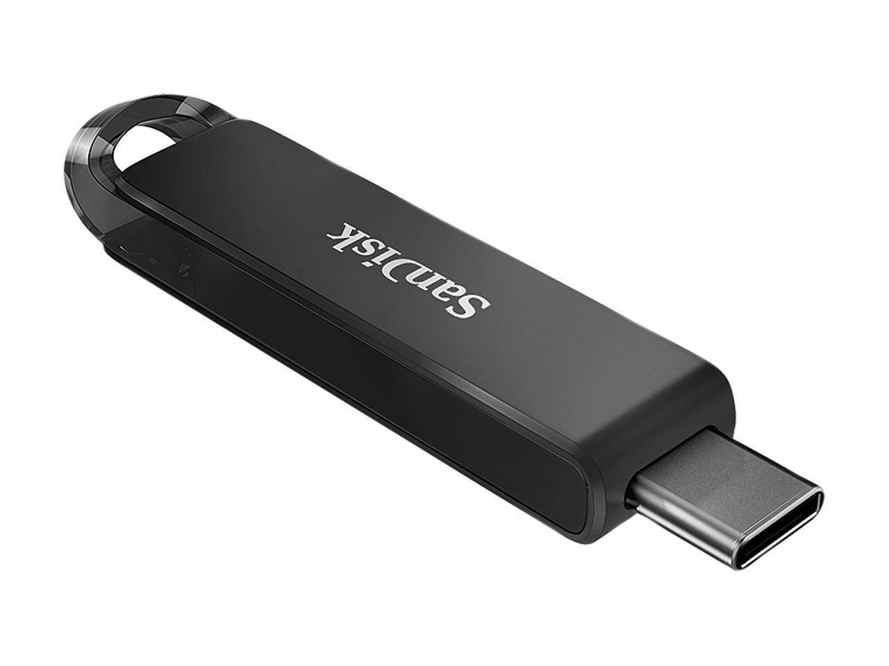 Alt View 2. SanDisk - SanDisk 256GB Ultra USB Type-C Flash Drive, Speed Up to 150MB/s (SDCZ460-256G-G46) - Black.