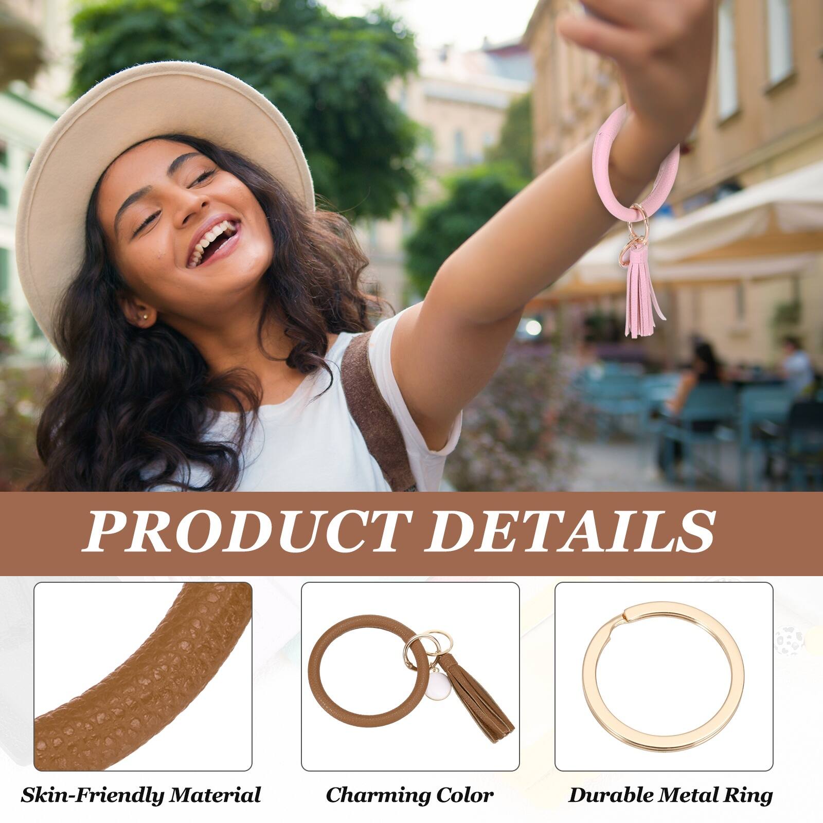 PRODUCT DETAILS  
- Skin-Friendly Material  
- Charming Color  
- Durable Metal Ring