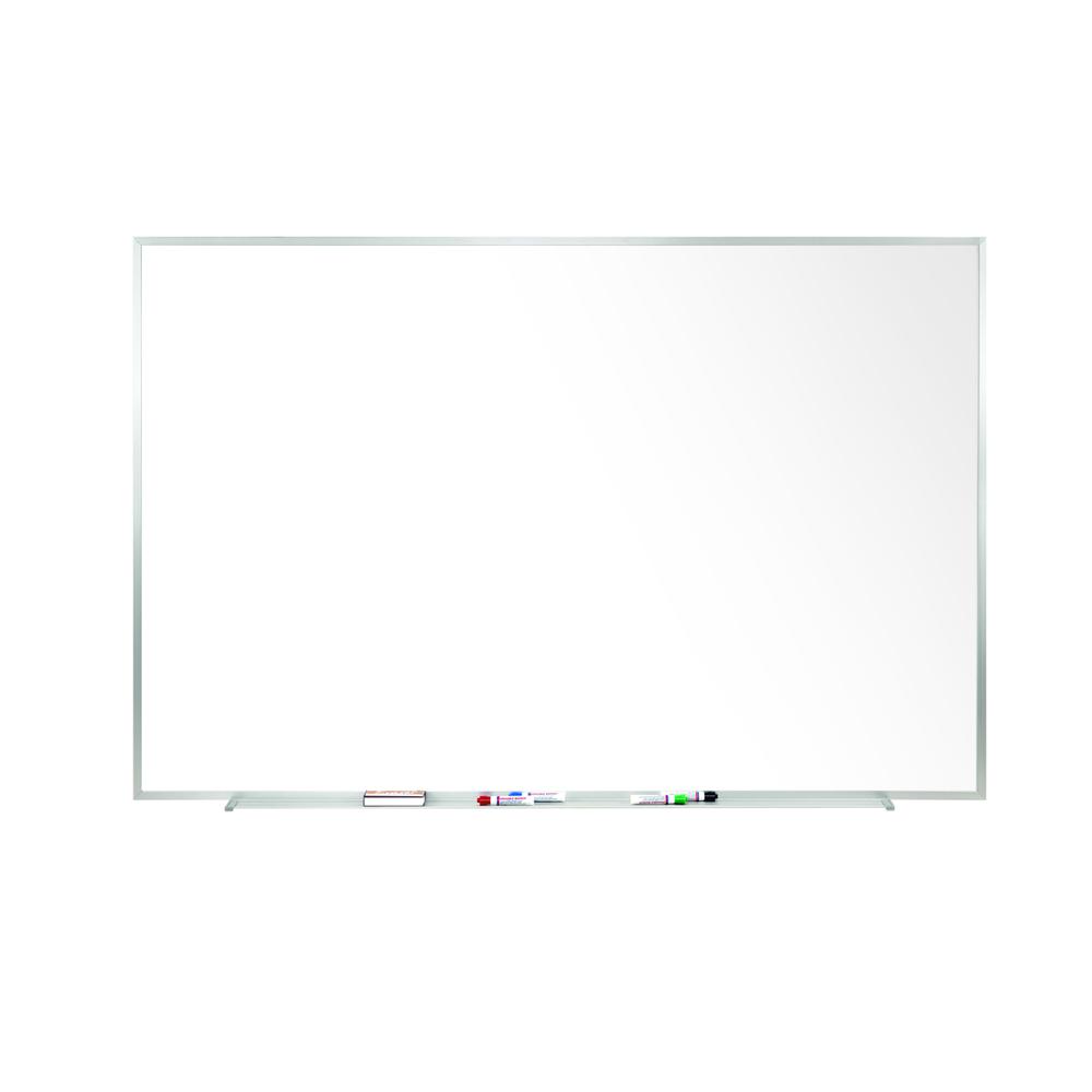 Angle. Ghent - Ghent Magnetic Porcelain Whiteboard with Aluminum Frame, 2'H x 3'W.