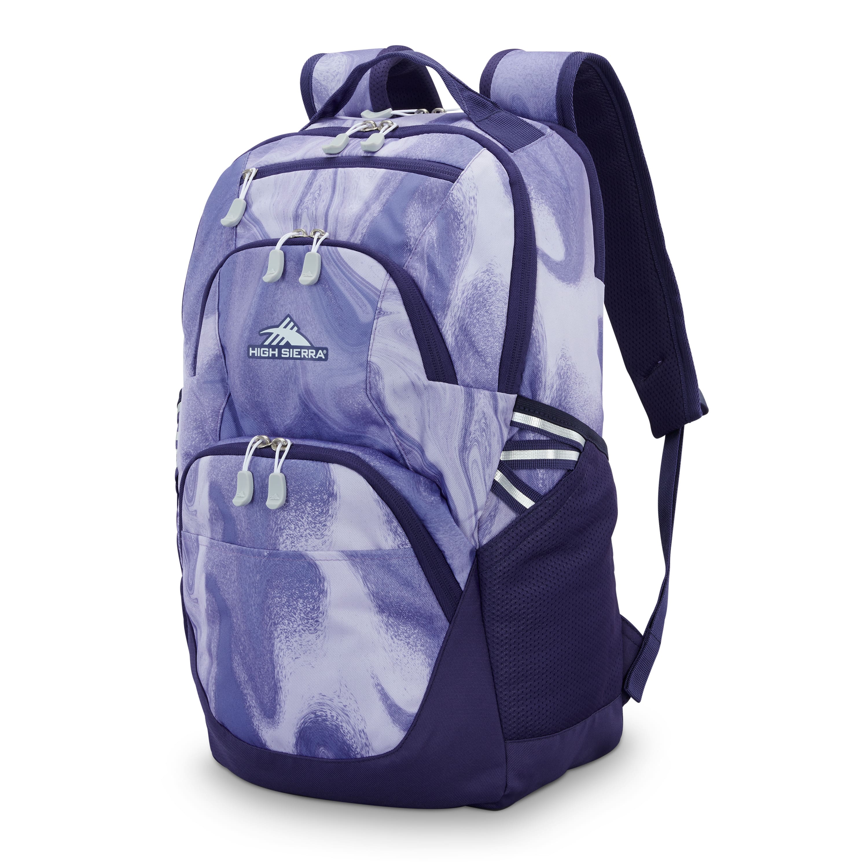 High Sierra - BTS 2020 Swoop SG Backpack - Purple Marble Swirl - Front_Zoom